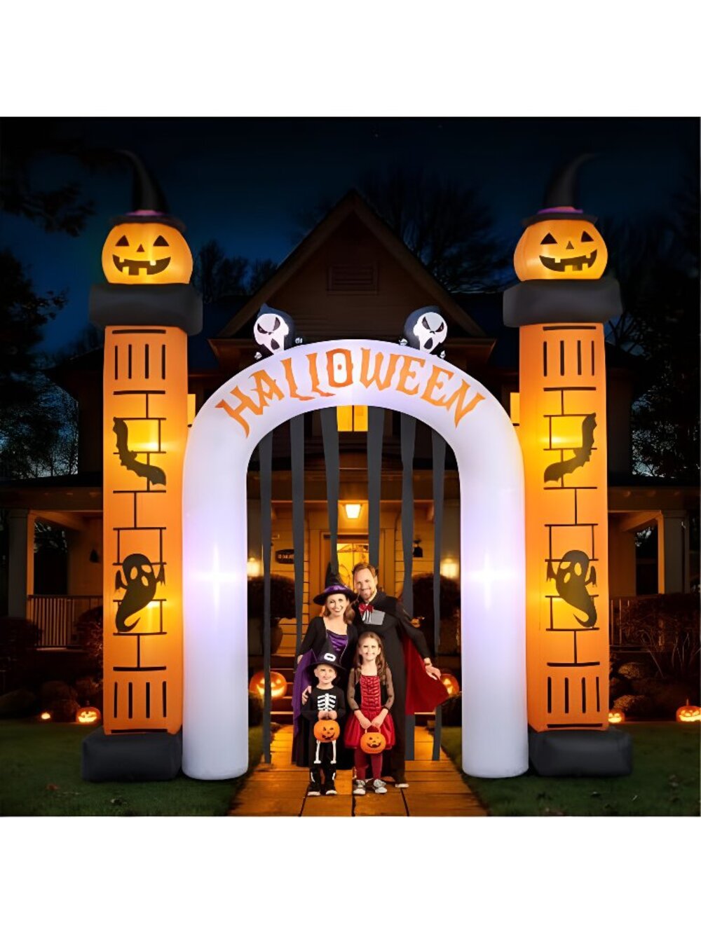 11 FT(H) x 10 FT(L) Giant Halloween Inflatables Archway, Halloween Inflatable,
